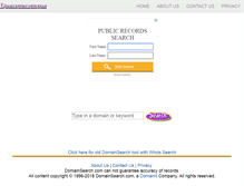 Tablet Screenshot of domainsearch.com